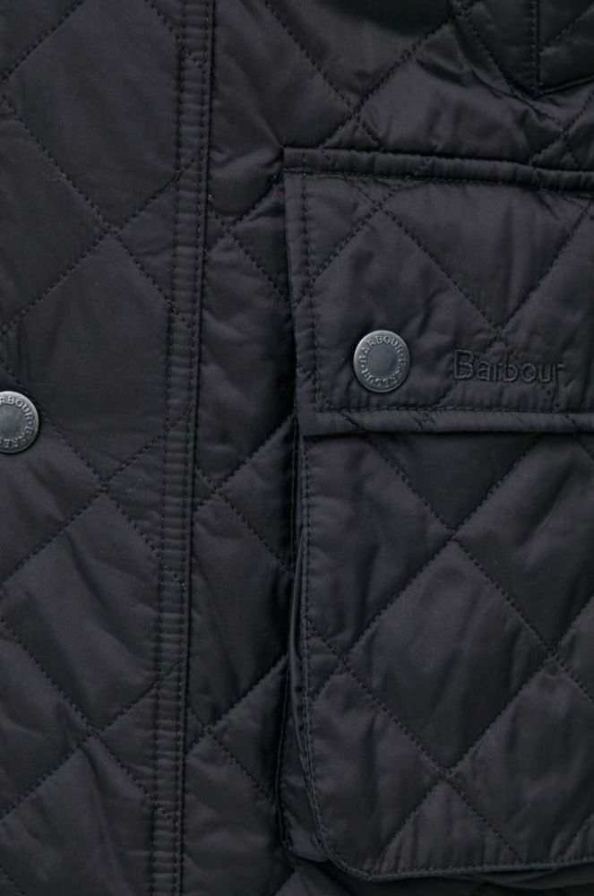 Куртка Barbour чоловіча колір чорний перехідна (3496873) фото 6
