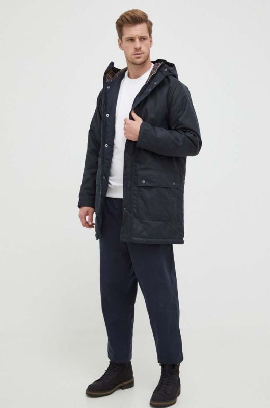 Куртка Barbour чоловіча колір чорний перехідна (3496900) фото 2