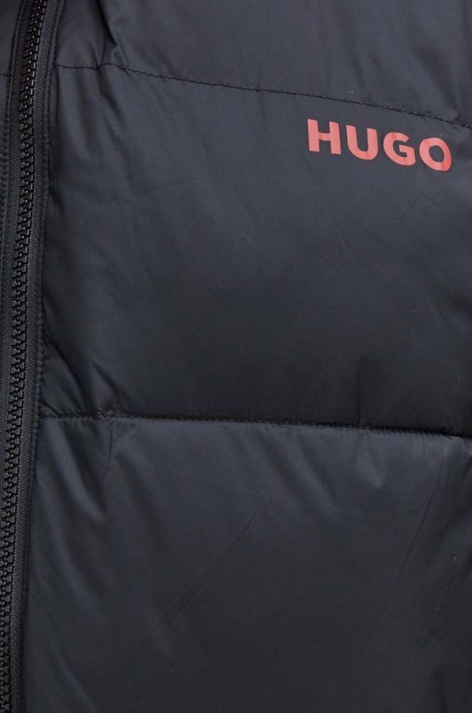 Куртка HUGO чоловіча колір чорний перехідна (3481795) фото 5