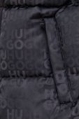 Пухова куртка HUGO чоловіча колір чорний зимова (3681214)