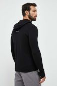 Спортивна кофта Mammut Aconcagua ML Hooded колір чорний з капюшоном однотонна