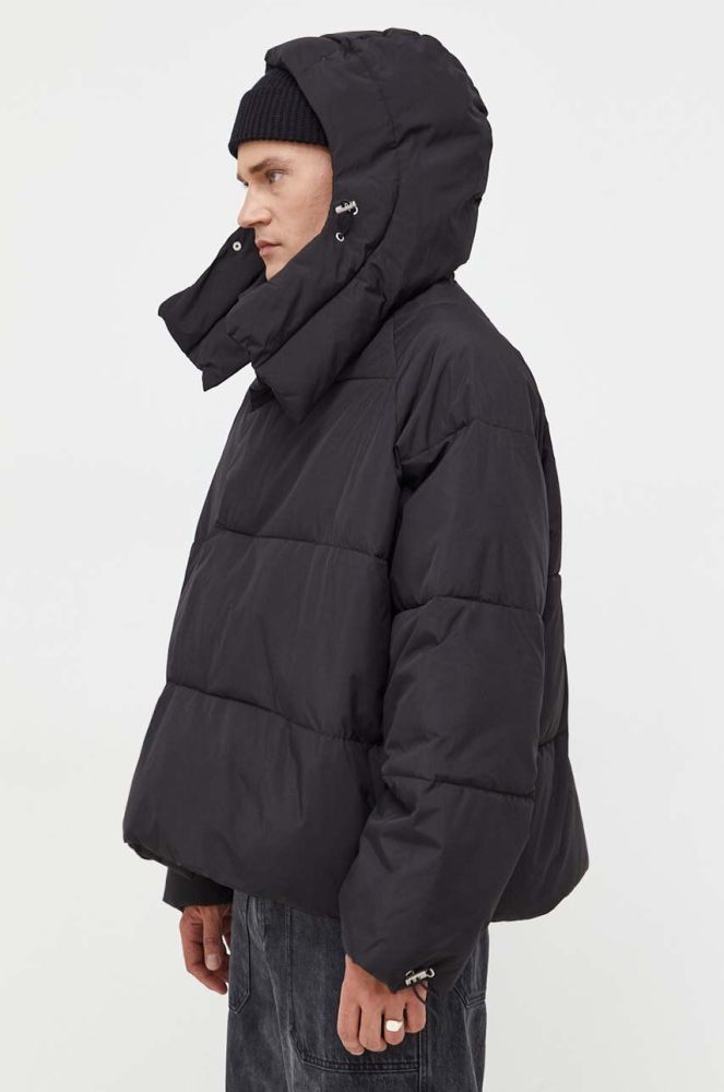 Куртка Won Hundred чоловіча колір чорний зимова oversize