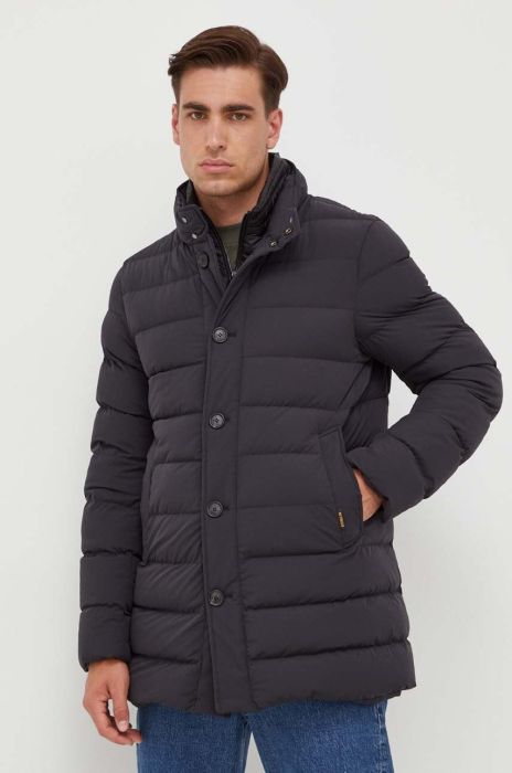 Пухова куртка Hetrego чоловіча колір чорний зимова (3546832)
