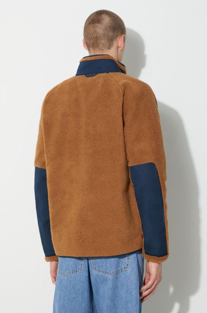 Куртка Fjallraven Vardag Pile чоловіча колір коричневий перехідна фото 3