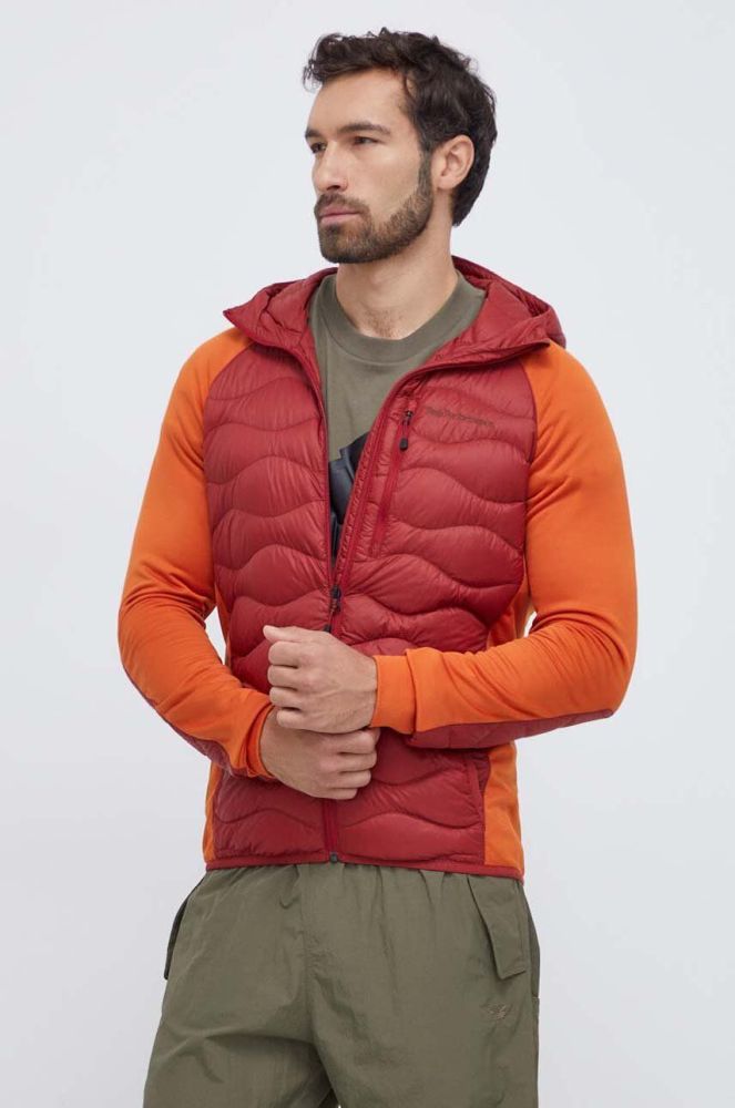 Спортивна пухова куртка Peak Performance Helium колір помаранчевий перехідна