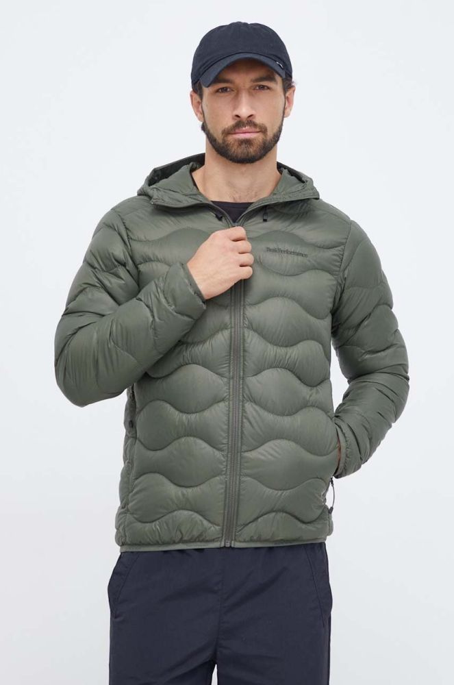Пухова куртка Peak Performance чоловіча колір зелений зимова (3617993)