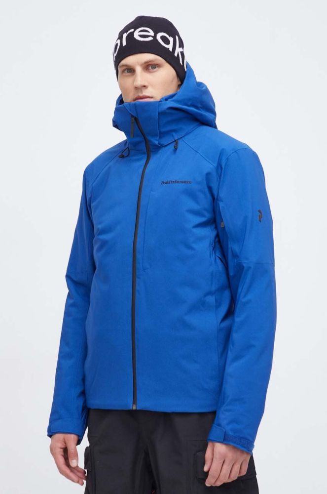Гірськолижна куртка Peak Performance Maroon колір блакитний