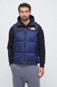 Пухова безрукавка The North Face чоловічий колір синій зимовий