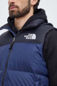 Пухова безрукавка The North Face чоловічий колір синій зимовий