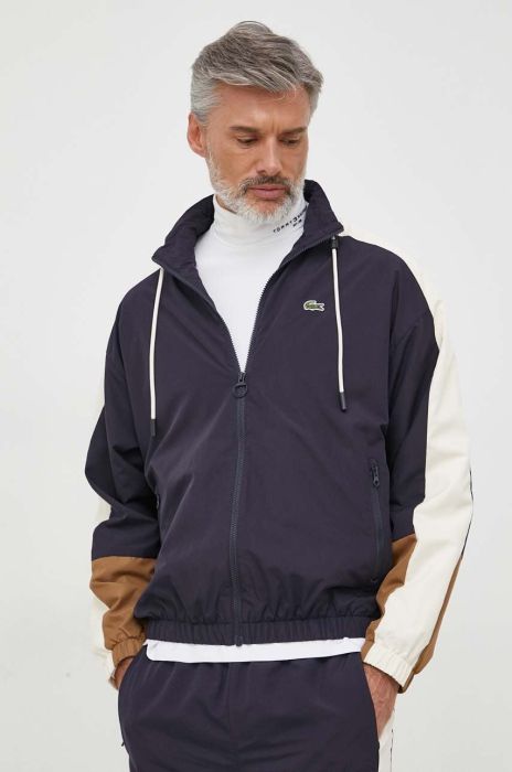 Куртка Lacoste чоловіча колір синій перехідна