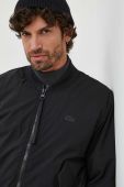 Куртка-бомбер Lacoste чоловічий колір чорний перехідна