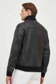 Шкіряна куртка Michael Kors чоловіча колір чорний перехідна (3676138)