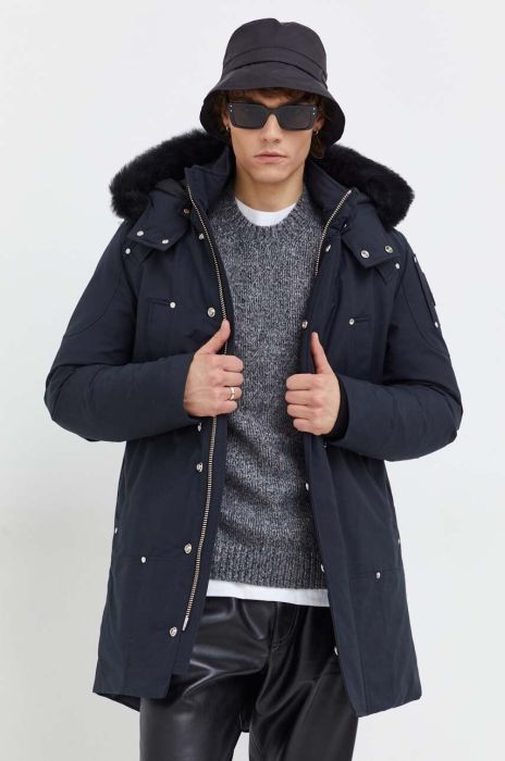 Пухова куртка MOOSE KNUCKLES чоловіча колір синій зимова (3688757)