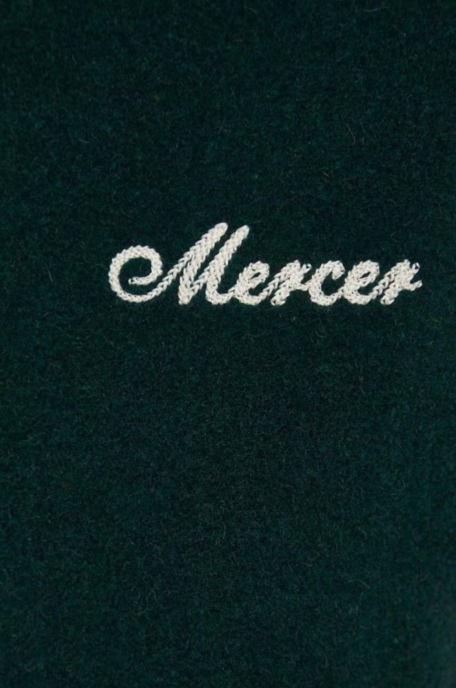 Вовняна куртка-бомбер Mercer Amsterdam колір зелений перехідна фото 12