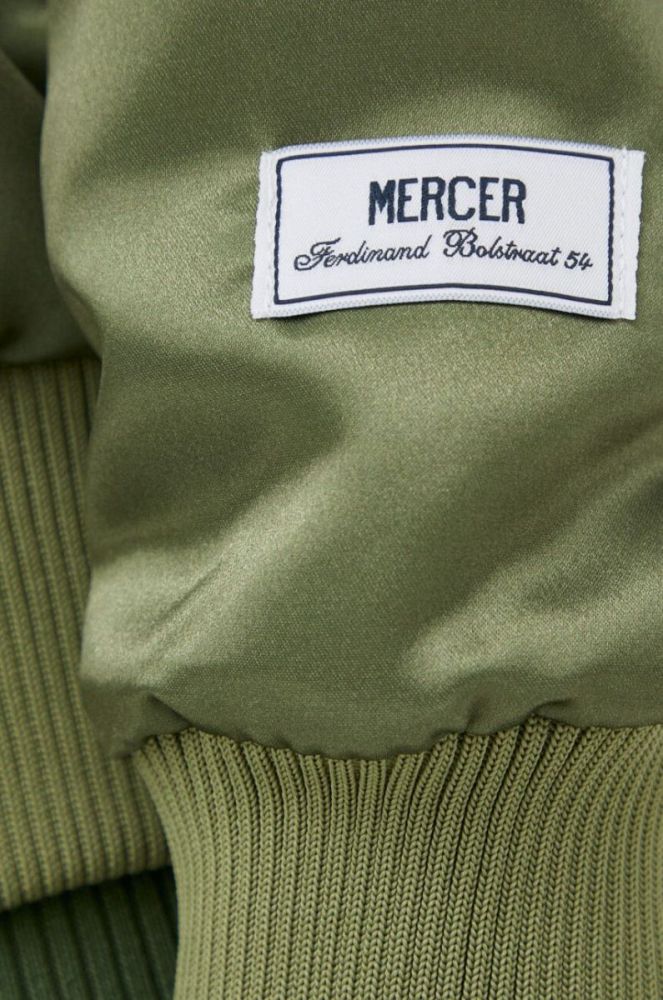 Куртка-бомбер Mercer Amsterdam колір зелений перехідна oversize фото 13