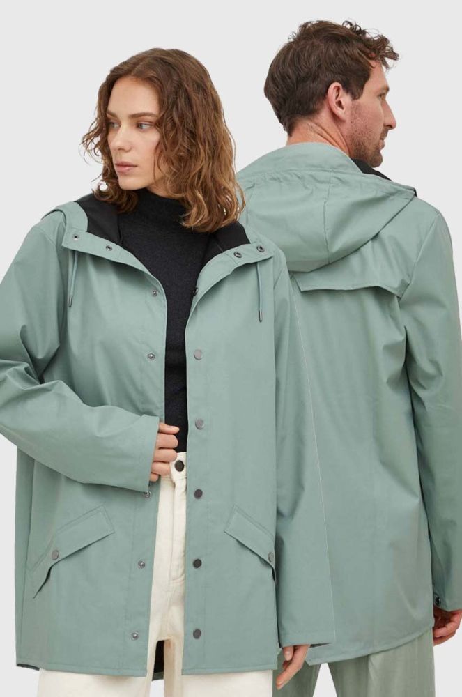 Дощовик Rains 12010 Jackets колір зелений перехідна