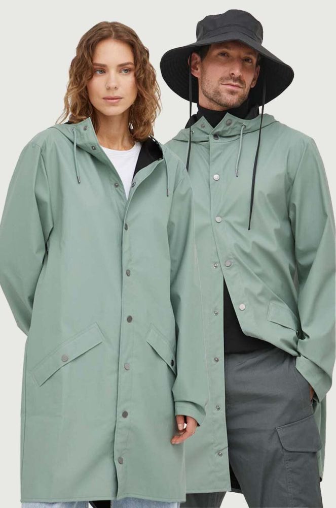 Дощовик Rains 12020 Jackets колір зелений перехідна