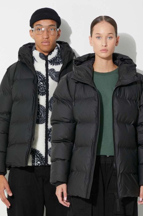 Куртка Rains 15120 Jackets колір чорний зимова