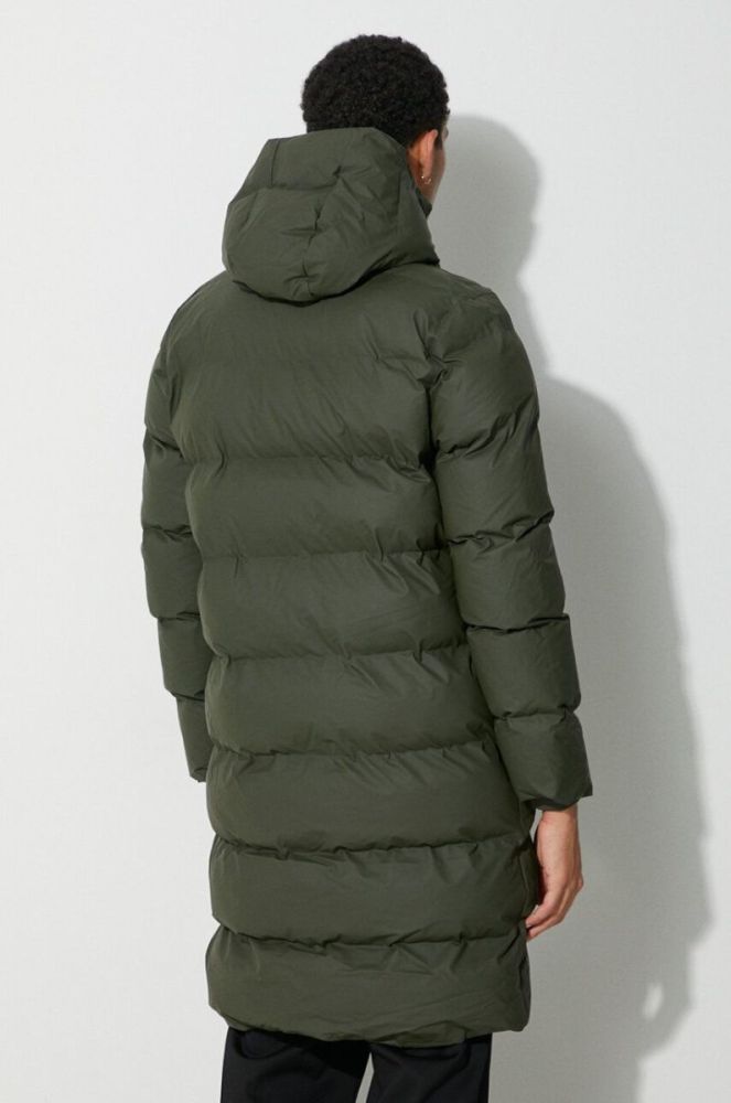 Куртка Rains 15130 Jackets колір зелений зимова фото 2