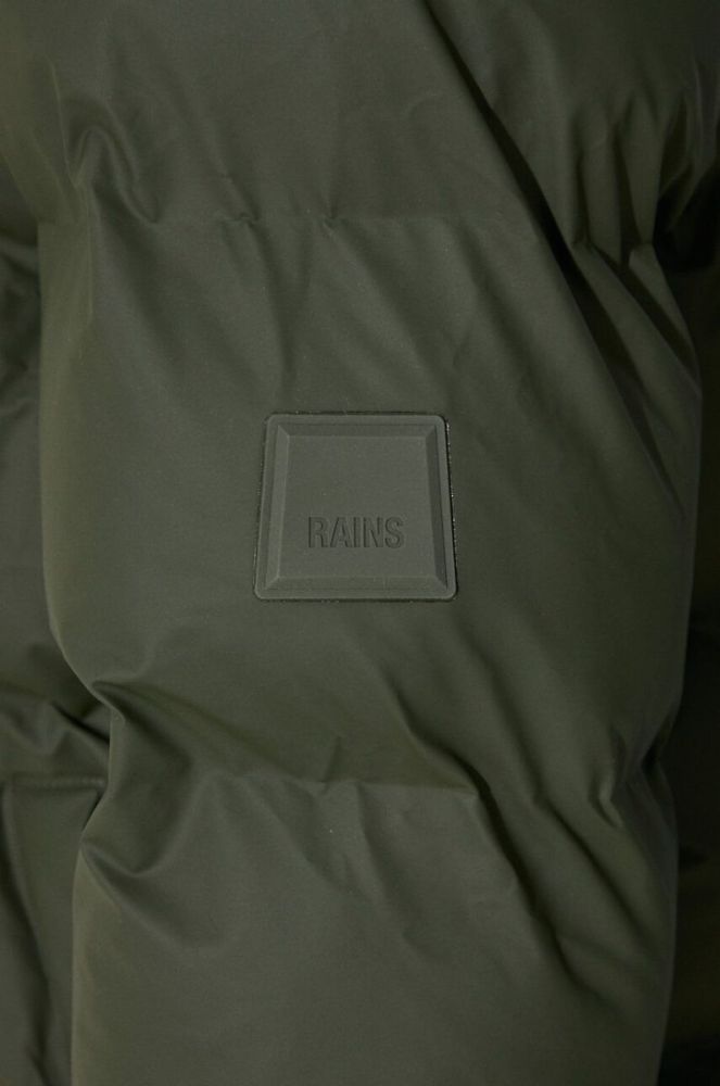 Куртка Rains 15130 Jackets колір зелений зимова фото 8