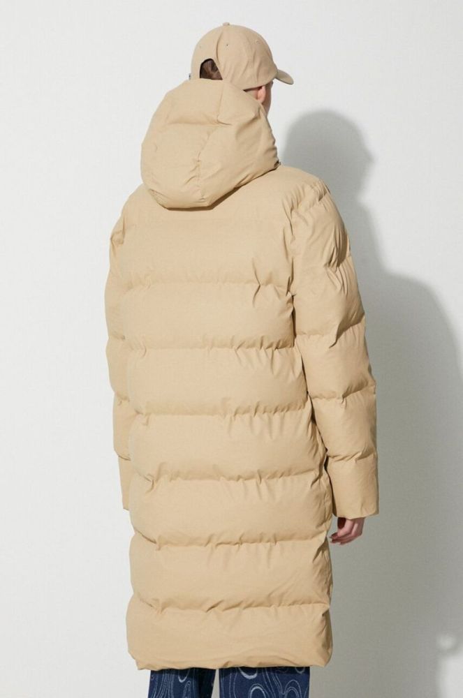 Куртка Rains 15130 Jackets колір бежевий зимова фото 5