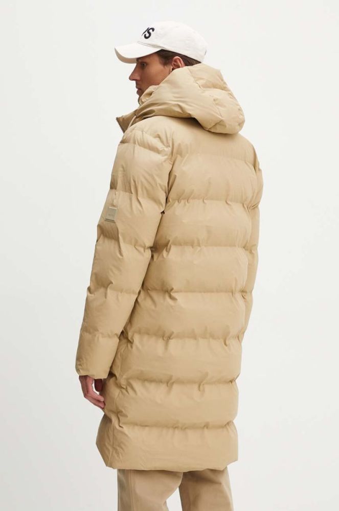 Куртка Rains 15130 Jackets колір бежевий зимова фото 6