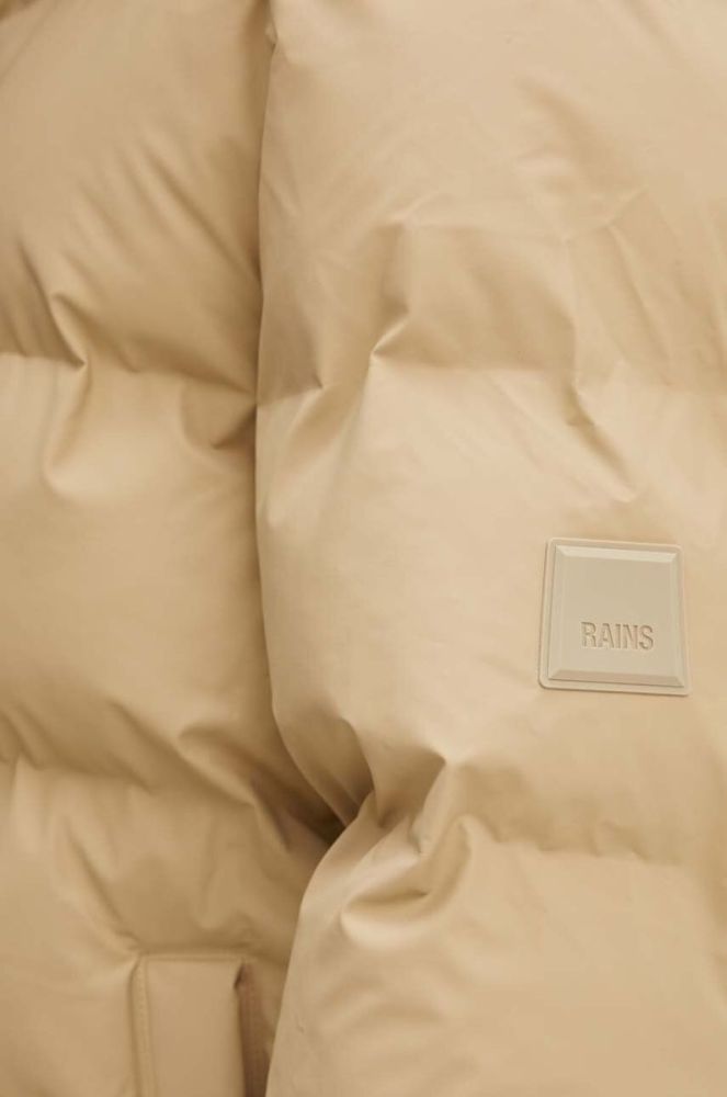 Куртка Rains 15130 Jackets колір бежевий зимова фото 10