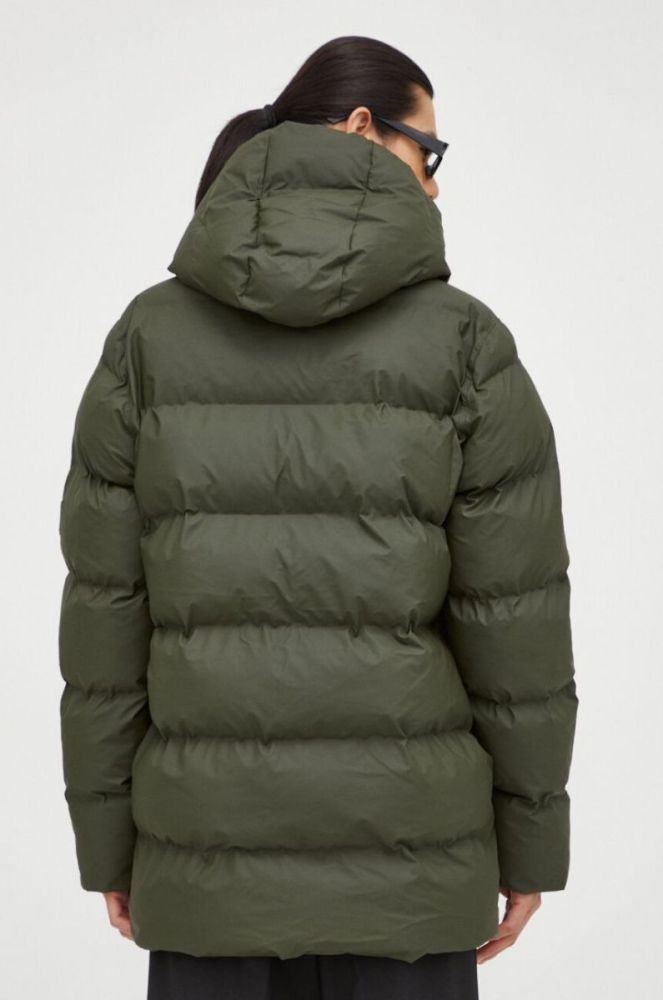 Куртка Rains 15190 Jackets колір зелений зимова фото 6