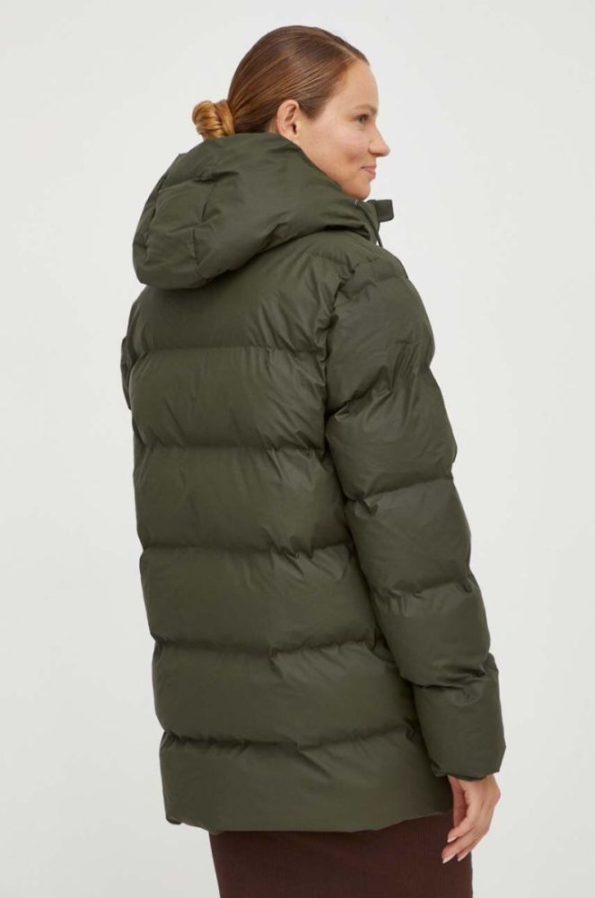 Куртка Rains 15190 Jackets колір зелений зимова фото 7