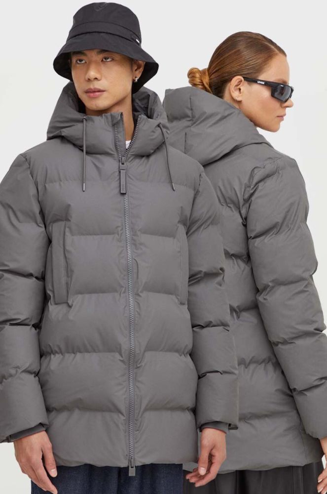 Куртка Rains 15190 Jackets колір сірий зимова