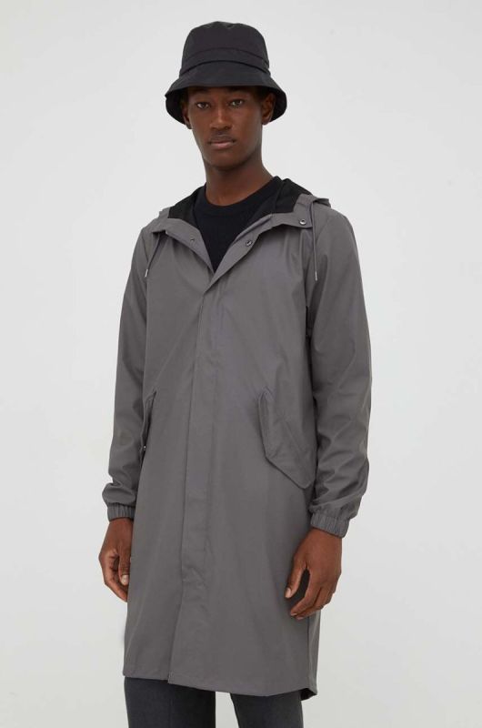 Дощовик Rains 18140 Jackets колір сірий перехідна фото 2