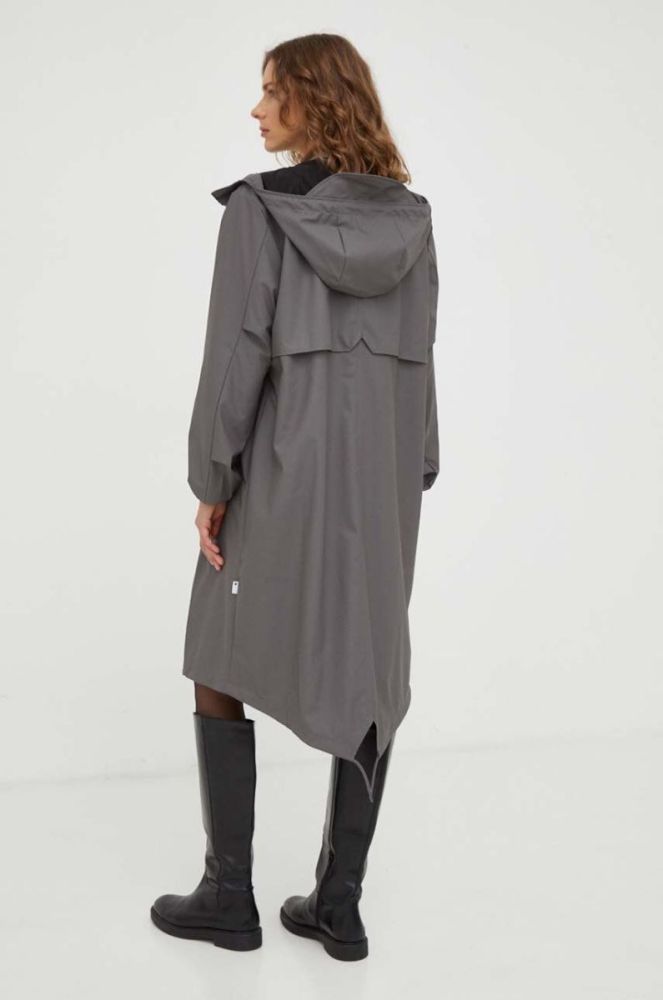 Дощовик Rains 18140 Jackets колір сірий перехідна фото 7