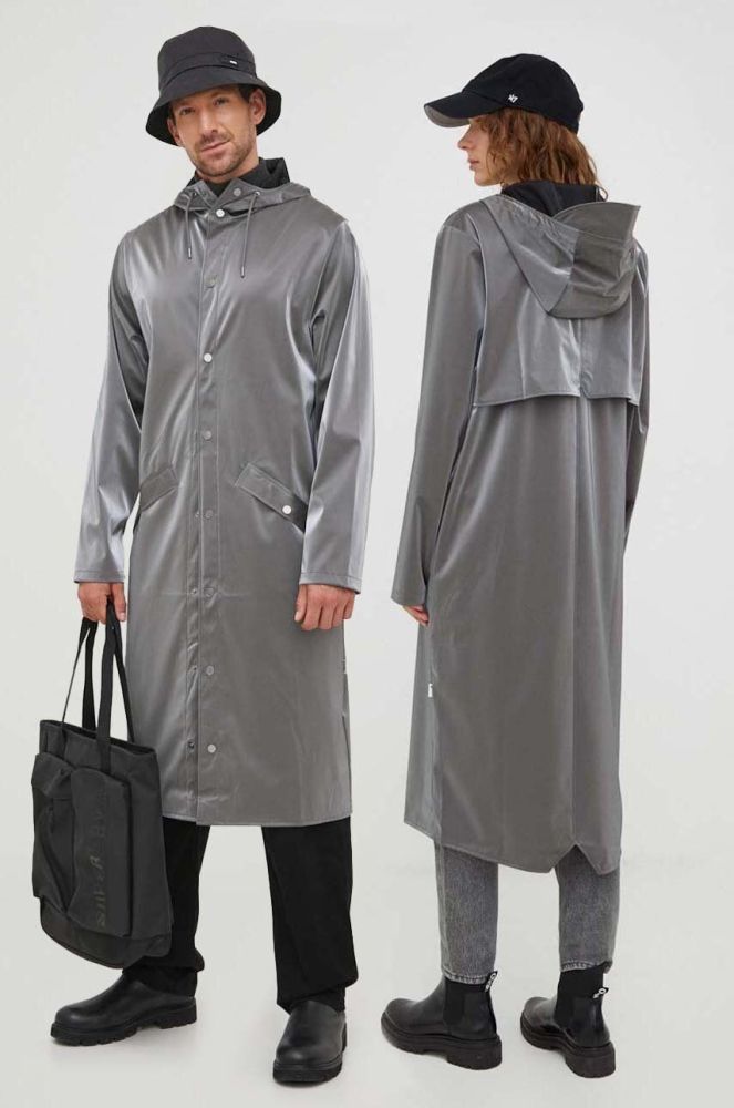 Дощовик Rains 18360 Jackets колір срібний перехідна