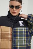 Куртка Karl Kani зимова oversize колір барвистий