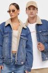 Джинсова куртка Guess Originals перехідна колір блакитний (3621896)