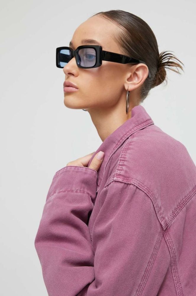 Джинсова куртка Guess Originals колір фіолетовий перехідна фото 4