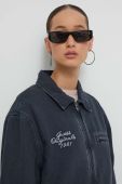 Джинсова куртка Guess Originals колір синій перехідна (3625579)