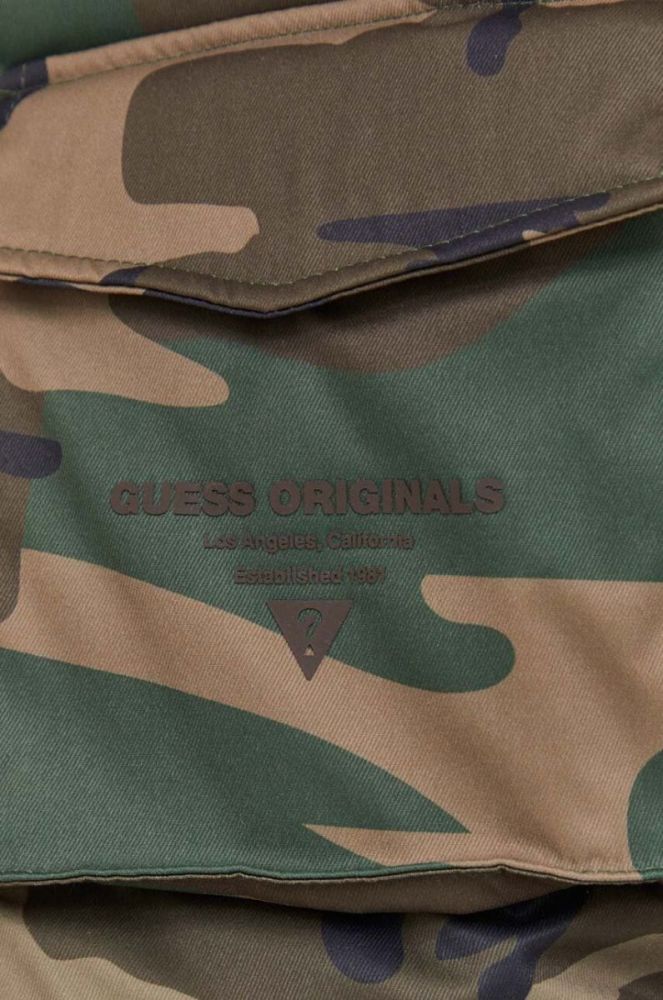 Куртка Guess Originals колір зелений зимова фото 10