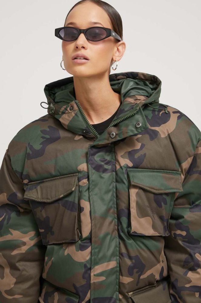 Куртка Guess Originals колір зелений зимова фото 9