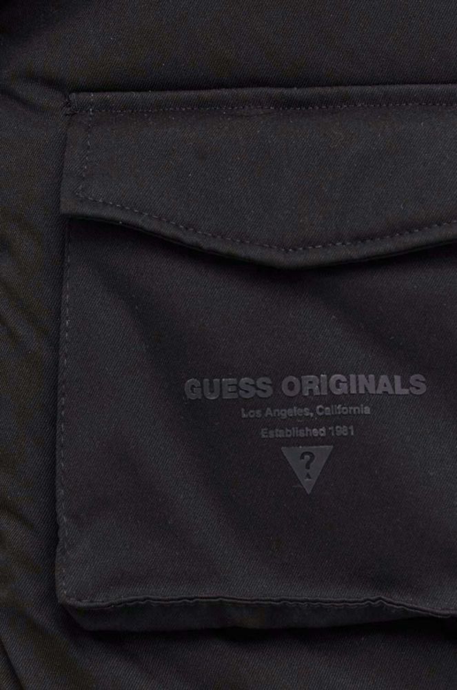 Куртка Guess Originals колір чорний зимова фото 10