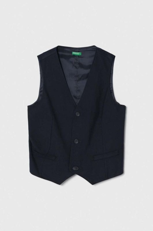 Дитячий жилет United Colors of Benetton колір синій (3446545)