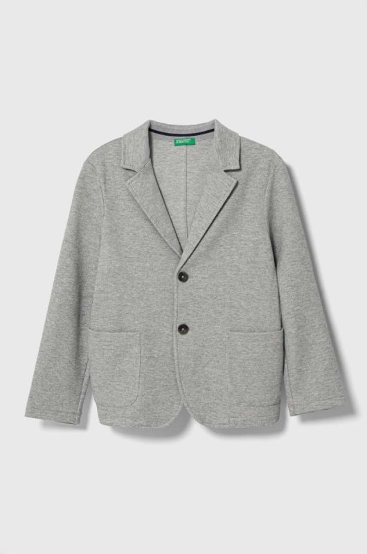Дитячий піджак United Colors of Benetton колір сірий (3470758)