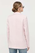 Піджак Guess колір рожевий однобортний однотонний