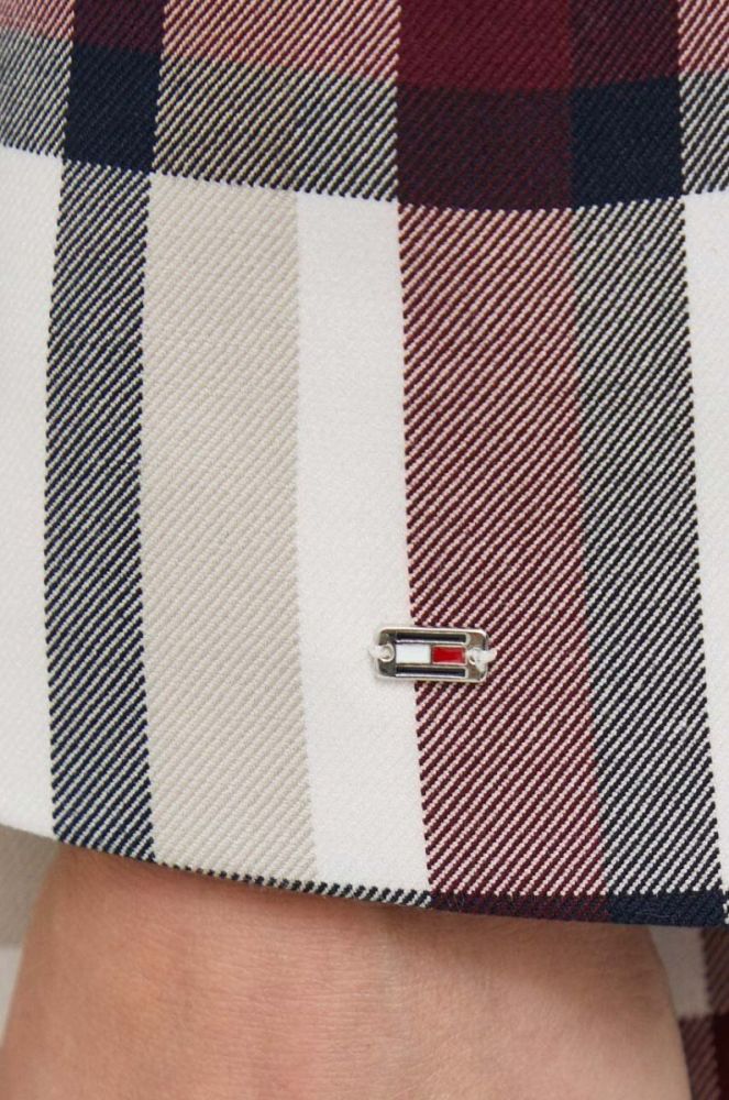 Піджак Tommy Hilfiger колір білий двобортний візерунок фото 5
