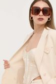 Піджак Bardot колір бежевий двобортний однотонна