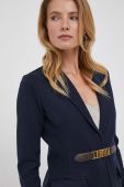 Піджак Lauren Ralph Lauren колір синій однобортний однотонна