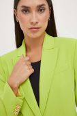 Піджак Pinko колір зелений однобортний однотонна