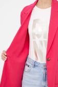 Піджак Dkny колір рожевий однобортний однотонна (3354204)