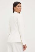 Піджак Pinko колір білий однобортний однотонна