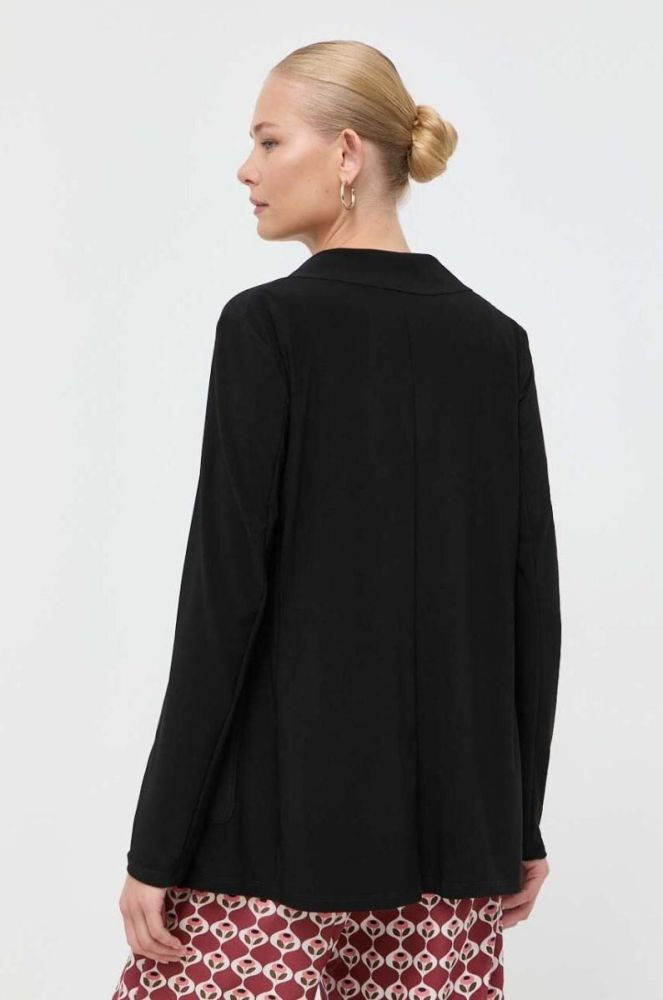 Піджак Max Mara Leisure колір чорний однобортний однотонна фото 3